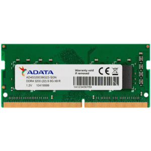 8gb memoria ram laptop adata ddr4 3200mhz so dimm