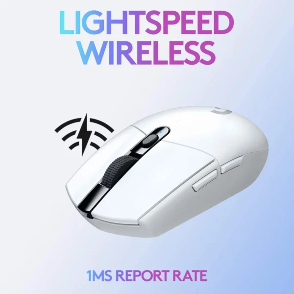 mouse gamer inalambrico logitech g305 lightspeed blanco sensor hero
