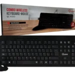 combo teclado y mouse inalambrico recargable quasad qc 4583g multimedia negro