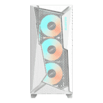 case gigabyte c301 glass white argb vidrio templado