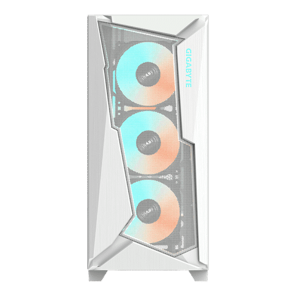 case gigabyte c301 glass white argb vidrio templado
