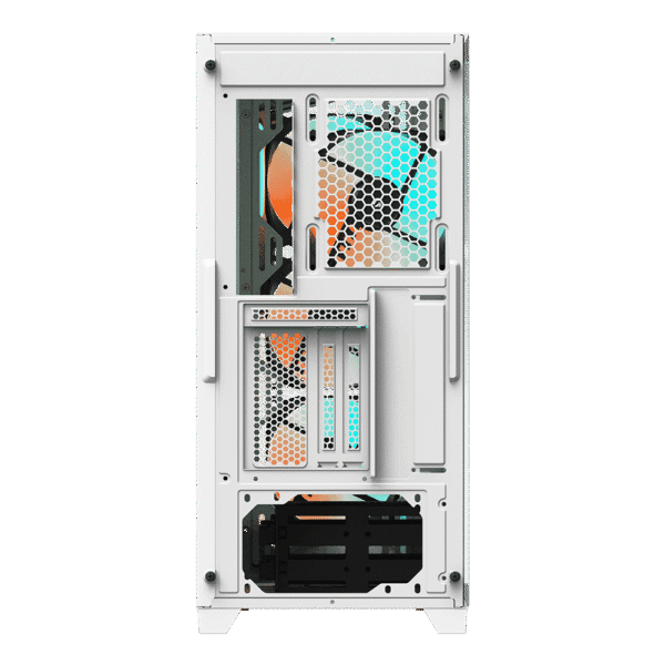 case gigabyte c301 glass white argb vidrio templado