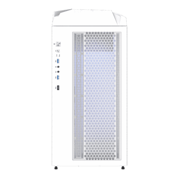 case gigabyte c301 glass white argb vidrio templado