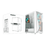 case gigabyte c301 glass white argb vidrio templado