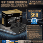 gigabyte p650g pcie 5.1 atx 3.1 certifaciÓn 80 plus gold