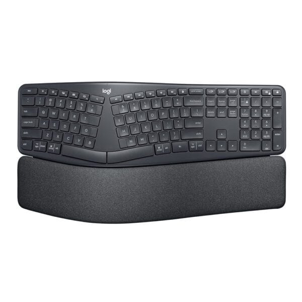 teclado inalambrico ergonomico logitech ergo k860 bluetooth usb negro