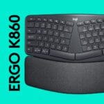 teclado inalambrico ergonomico logitech ergo k860 bluetooth usb negro