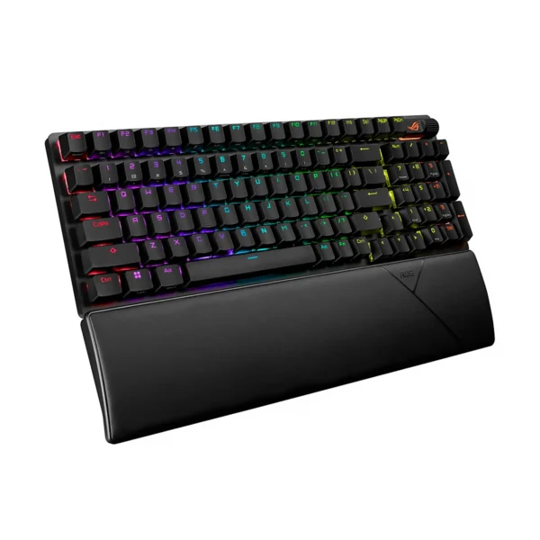 teclado gamer mecanico inalambrico asus rog strix scope ii 96 wireless pbt negro