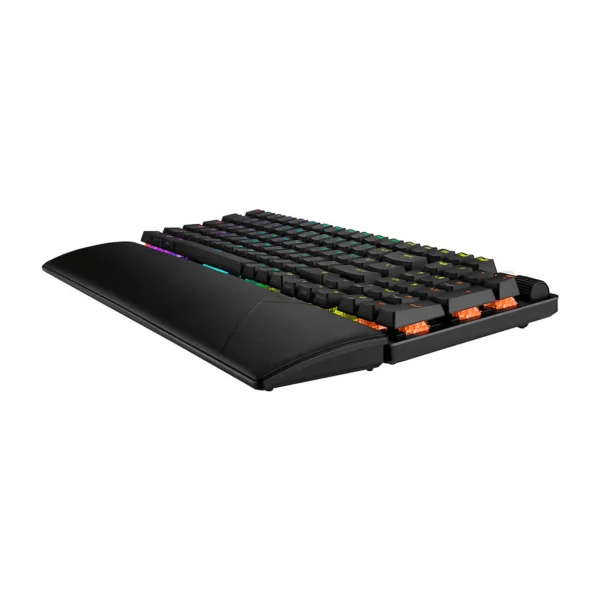 teclado gamer mecanico inalambrico asus rog strix scope ii 96 wireless pbt negro