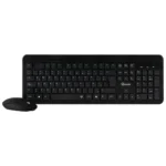 combo teclado y mouse inalambrico recargable quasad qc 4583g multimedia negro