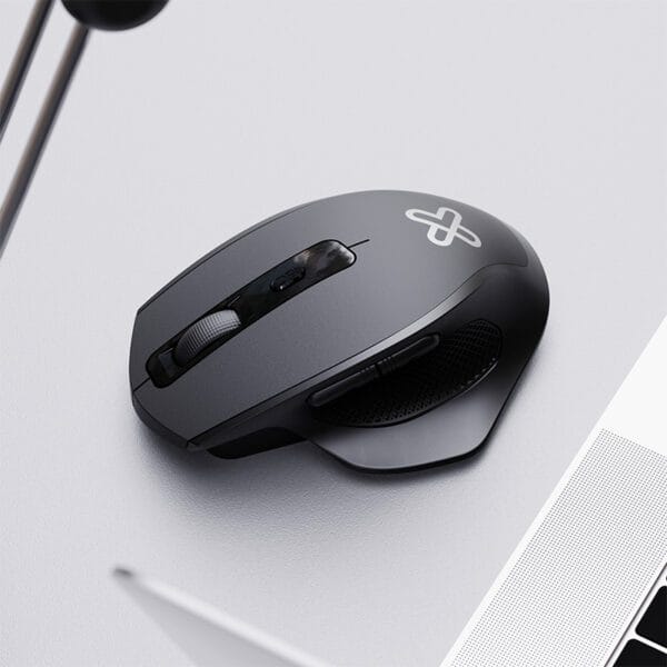 mouse inalambrico ergonomico klip xtreme kmw 760 recargable 6 botones