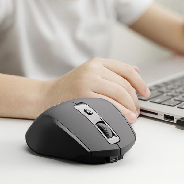 mouse inalambrico ergonomico klip xtreme kmw 760 recargable 6 botones