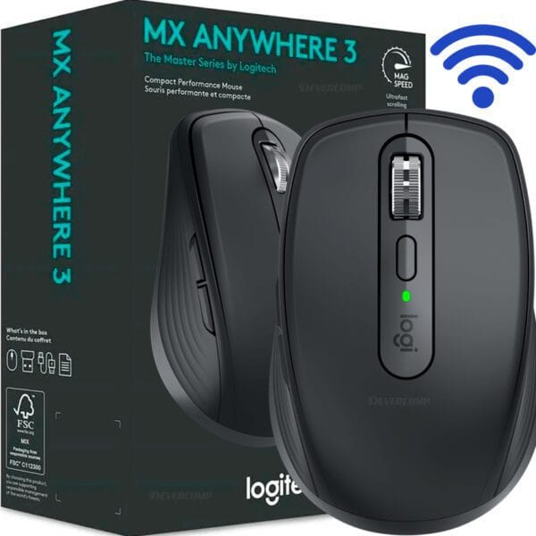 mouse inalambrico logitech mx anywhere 3s grafito bluetooth logi bolt