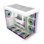 case cooler master elite 600 white argb vidrio templado
