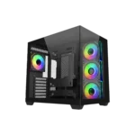 case cooler master elite 681 black argb vidrio templado