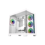 case cooler master elite 681 white argb vidrio templado