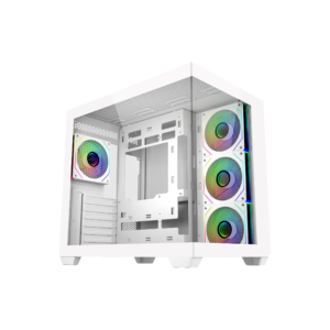 case cooler master elite 681 white argb vidrio templado