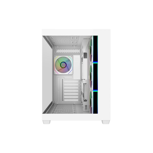 case cooler master elite 681 white argb vidrio templado
