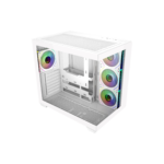 case cooler master elite 681 white argb vidrio templado
