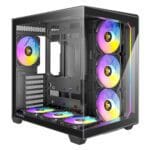 case antec c5 black argb vidrio templado
