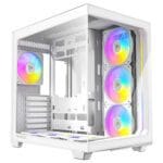 case antec c5 white argb vidrio templado