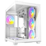 case antec c5 white argb vidrio templado