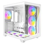 case antec c5 white argb vidrio templado