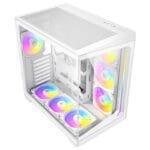 case antec c5 white argb vidrio templado