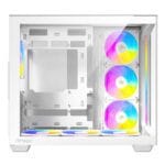 case antec c5 white argb vidrio templado