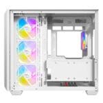 case antec c5 white argb vidrio templado