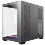 case antec cx mirror black argb vidrio templado