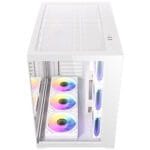 case antec cx mirror white argb vidrio templado