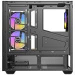 case antec cx705 argb black vidrio templado