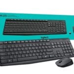 combo teclado y mouse inalambrico logitech mk235 usb negro resistente a salpicaduras