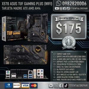 mainboard asus tuf gaming x570 plus wifi am4