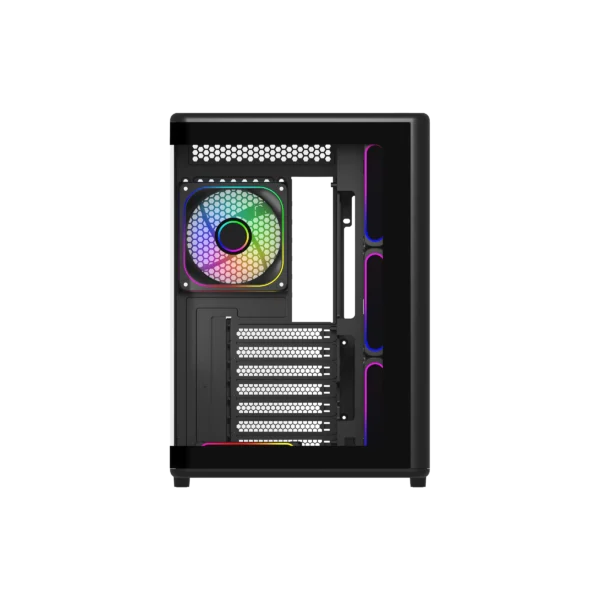 case cooler master elite 600 black argb vidrio templado