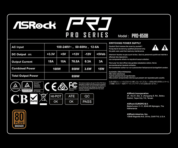 pro 850b(m7)