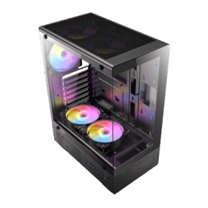 case gamer antec vcx300 argb vcx300amv55us 550w vidrio templado argb copia