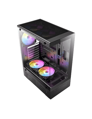 case gamer antec vcx300 argb vcx300amv55us 550w vidrio templado argb copia