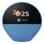 parlante inteligente amazon echo spot con pantalla 2.8 y reloj alarma azul 2