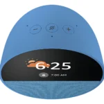 parlante inteligente amazon echo spot con pantalla 2.8 y reloj alarma azul 3