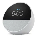 parlante inteligente amazon echo spot con pantalla 2.8 y reloj alarma blanco 1