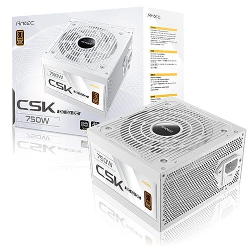 FUENTE DE PODER ANTEC CSK 750W DC TO DC 80 PLUS BRONZE BLANCO