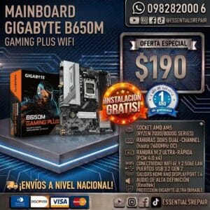 mainboard gigabyte b650m gaming plus wifi ddr5 micro atx am5