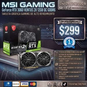 msi rtx™ 3060 ventus 2x 12gb oc gddr6
