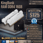 kingbank ram ddr4 16gb (2x8gb) 3200mhz cl16 1.35v xmp2.0 oc copia